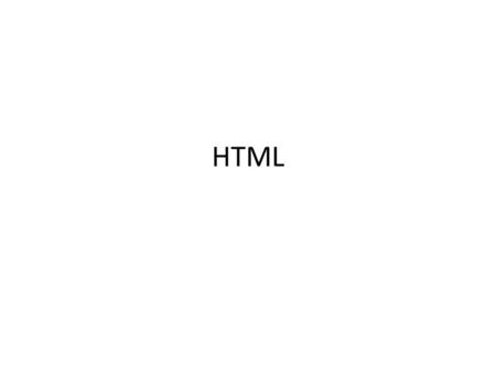 HTML. What is HTML? HTML is a language for describing web pages. HTML stands for Hyper Text Markup Language HTML is a markup language A markup language.