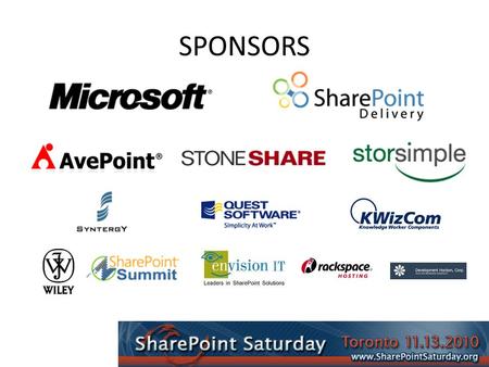 SPONSORS. Microsoft PowerPivot for SQL Server, Excel 2010, and SharePoint 2010 Michael Herman Syntergy, Inc.