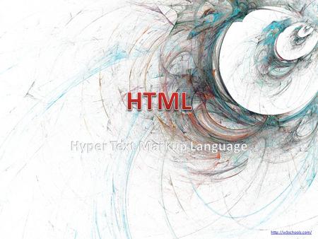 Define html document byusing Example : Title of the document The content of the document......
