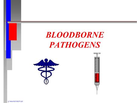 BLOODBORNE PATHOGENS g:\lessonpl\ bbpth.ppt.