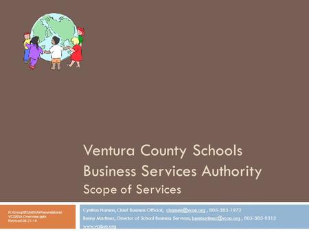 Ventura County Schools Business Services Authority Scope of Services