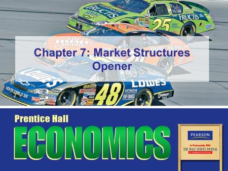 Chapter 7: Market Structures Opener