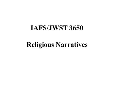 IAFS/JWST 3650 Religious Narratives. Jewish History Job Candidates Amos Bitzan, “Reading the Talmud like Rousseau's 'Julie': How Female Pleasure Readers.