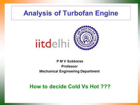 Analysis of Turbofan Engine