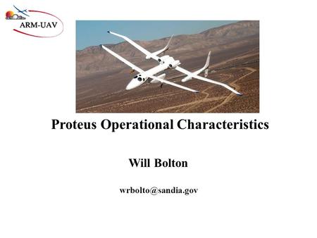 Proteus Operational Characteristics Will Bolton