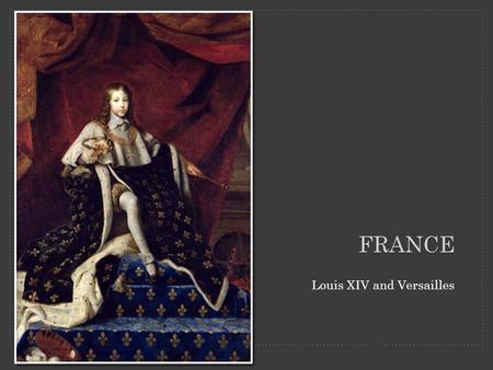 FRANCE Louis XIV and Versailles. Overview of Versailles palace and grounds.