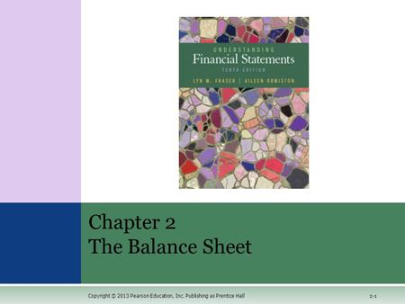 Chapter 2 The Balance Sheet