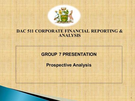 DAC 511 CORPORATE FINANCIAL REPORTING & ANALYSIS