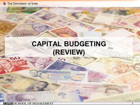 CAPITAL BUDGETING (REVIEW)