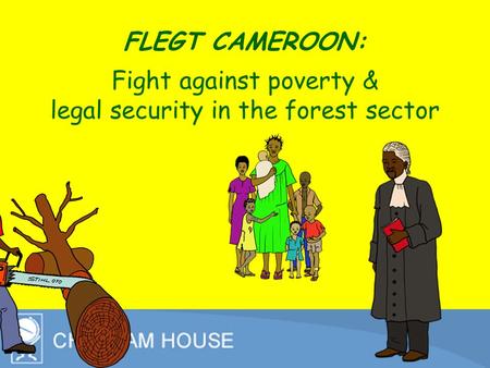 FLEGT CAMEROON: Fight against poverty & legal security in the forest sector.