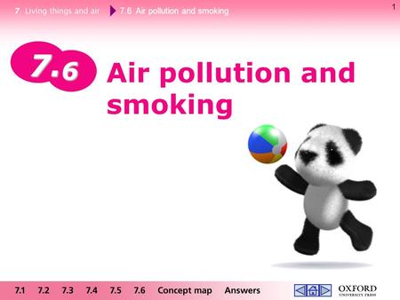 7.6 Air pollution and smoking 1 Air pollution and smoking 7.67.67.67.6.