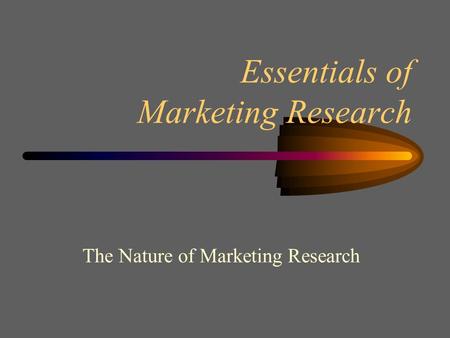 role of business research ppt