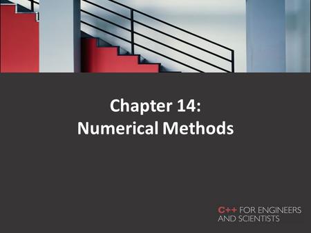 Chapter 14: Numerical Methods