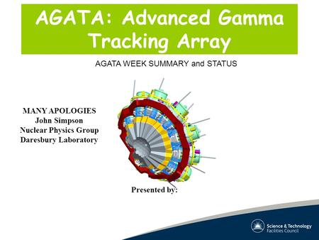 AGATA: Advanced Gamma Tracking Array