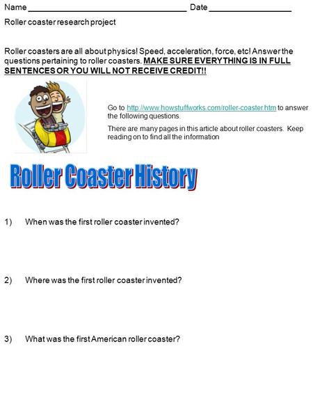 Roller Coaster History