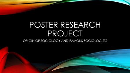 Poster research project