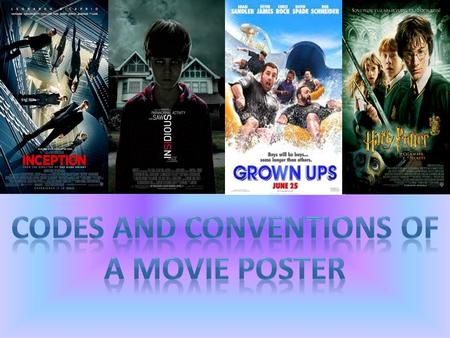 There are various types of movie posters such as teaser trailer posters, DVD release posters and cinema release posters. However they all advertise the.