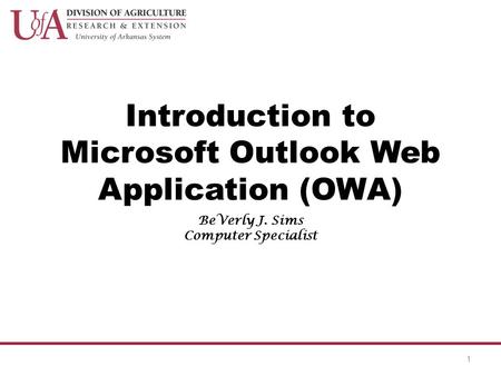 Microsoft Outlook Web Application (OWA)