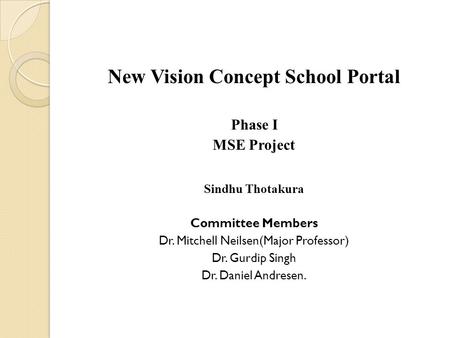 New Vision Concept School Portal
