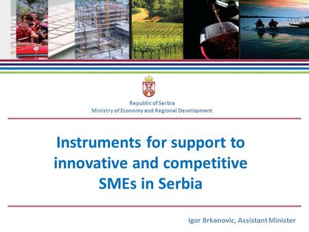 Instruments for support to innovative and competitive SMEs in Serbia