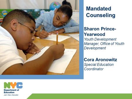 Training Goals Review the role and responsibilities of the Mandated Counseling Provider Overview of the Interactive Voice Reporting (IVR) System Review.