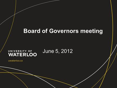 Board of Governors meeting