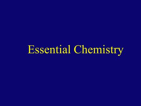 Essential Chemistry. Studying Life from The Chemical Level Biology is a multidisciplinary science Biology includes the study of life at many levels Living.