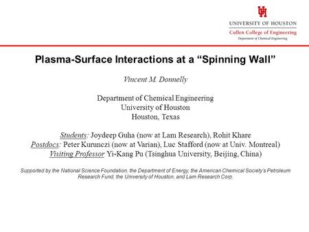 Plasma-Surface Interactions at a “Spinning Wall”