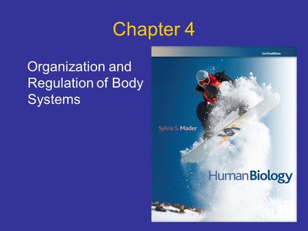 Chapter 4 Organization and Regulation of Body Systems.
