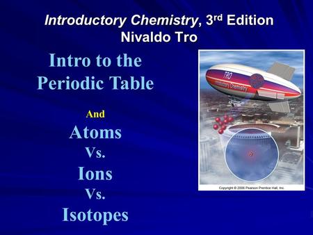 Introductory Chemistry, 3rd Edition Nivaldo Tro