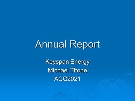 Annual Report Keyspan Energy Michael Titone ACG2021.