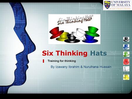 Six Thinking Hats By Izawany Ibrahim & Nurulhana Hussain