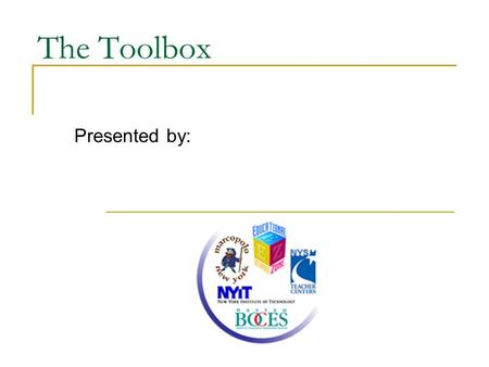 The Toolbox Presented by:. Video Email in Various Skins Click to see an example.
