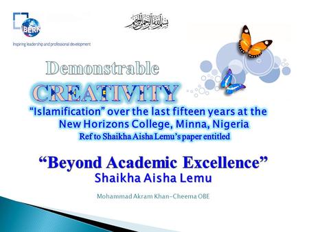 “Beyond Academic Excellence”
