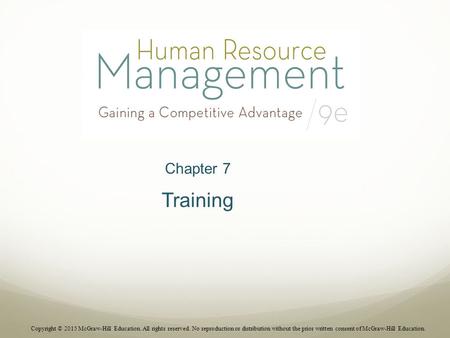 Chapter 7 Training Companies are in business to make money, and every business function is under pressure to show how it contributes to business success.