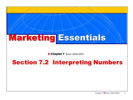 Section 7.2 Interpreting Numbers