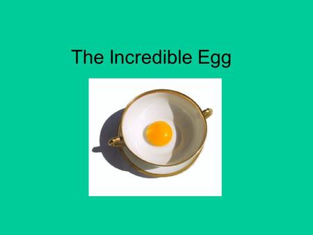 The Incredible Egg. Egg Production Closely controlled breeding program- White Leghorns preferred favorite. –Early maturity –Large producer –White shelled.
