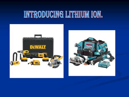 Bringing you the Makita range of 18v lithium ion tools There 18v combi drill The 18v circular saw And also the spec list on the battery its self. Dewalts.