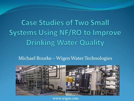 Michael Bourke – Wigen Water Technologies