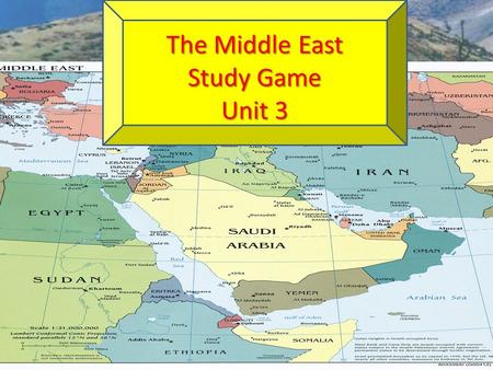 The Middle East Study Game Unit 3. Lawlessness or political disorder brought about by having NO Government ANARCHY.
