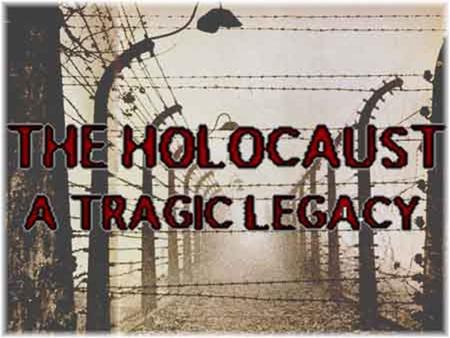 What is the Holocaust? The term Holocaust means total burnt offering.