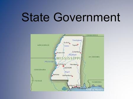 State Government. The state and federal government have a relationship… established through a constitution – A constitution sets up the framework of a.