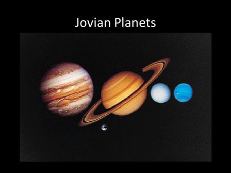 Jovian Planets. Jupiter in the IR and visible.
