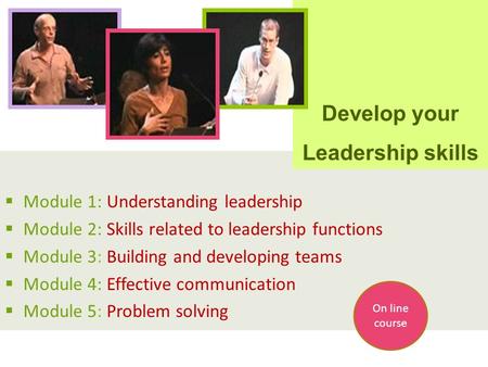 Develop your Leadership skills