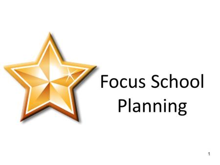 1 Focus School Planning WELCOME BACK to DAY2 4 Group Norms Start and End on Time Listen Actively Participate Actively Help Each Other Take Care of.