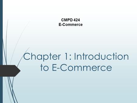 Chapter 1: Introduction to E-Commerce