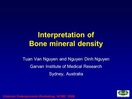 Interpretation of Bone mineral density