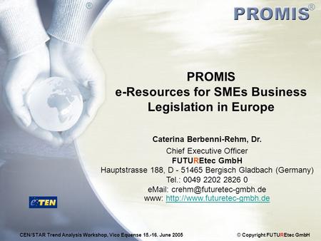 PROMIS e-Resources for SMEs Business Legislation in Europe