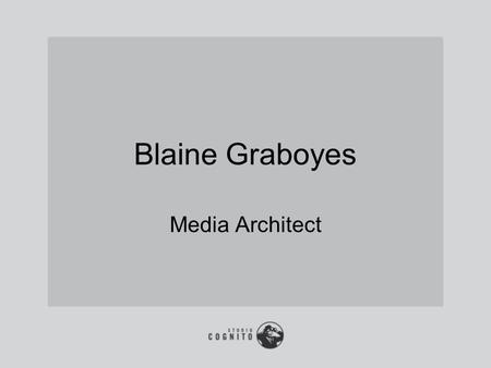Blaine Graboyes Media Architect. Blaine’s History in DVD Made my 1st DVD in 1996 Started ZUMA Digital in 1997 in NYC Produced over 3,000 DVDs Entertainment,