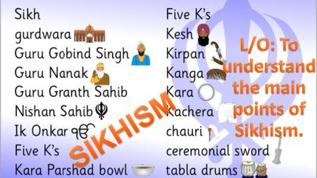 History/origins of the religion  Sikhism was founded in India in an area called the Punjab by the first guru: